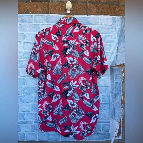 DIXXON Flannel Co Mens Short Sleeve The Miami Button Down Shirt size large - Picture 8 of 12